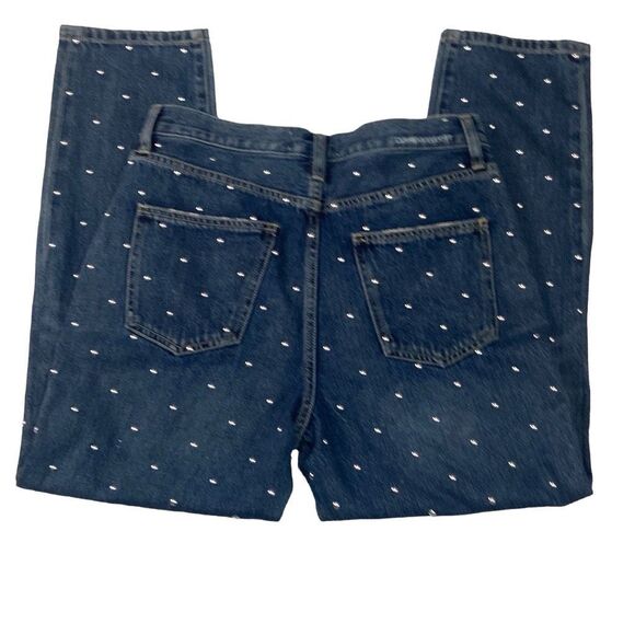 Current/Elliott Cropped Slim High Rise Studded Jeans Women’s Size 28 - Picture 10 of 12